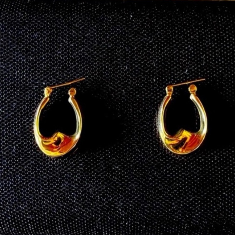 Golden Horseshoe Earrings